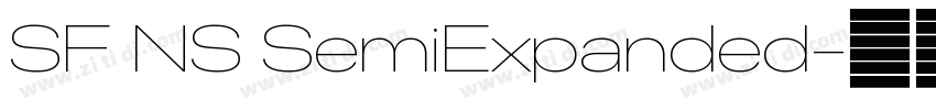 SF NS SemiExpanded字体转换